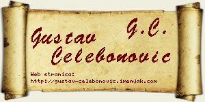 Gustav Čelebonović vizit kartica